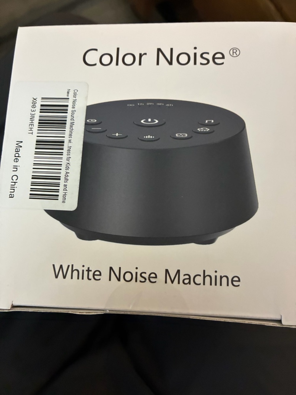 Color Noise White Noise Machine - Black